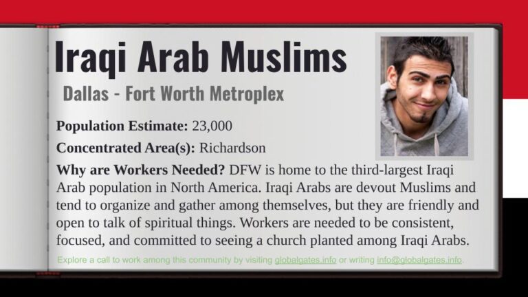 Iraqi Arab Muslims of the Dallas – Ft. Worth Metroplex